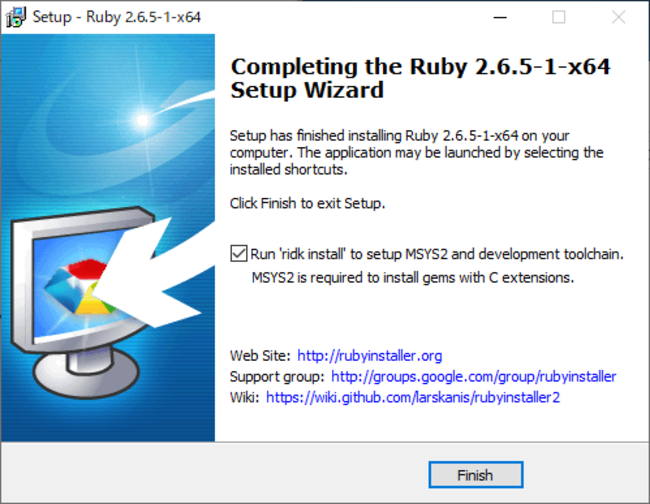 RubyInstaller2 ridk